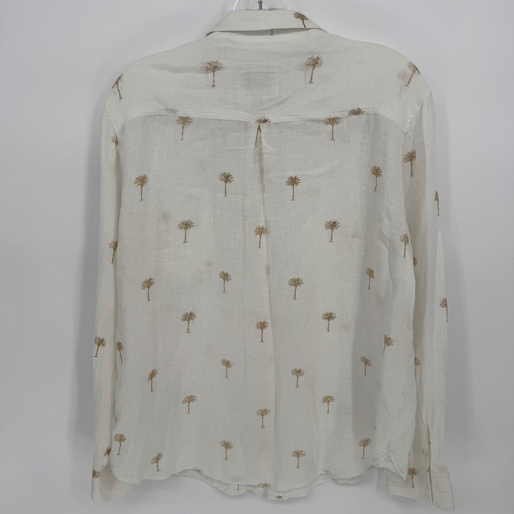 Rails Charli Golden Palms Linen Blend Button Up S… - image 6